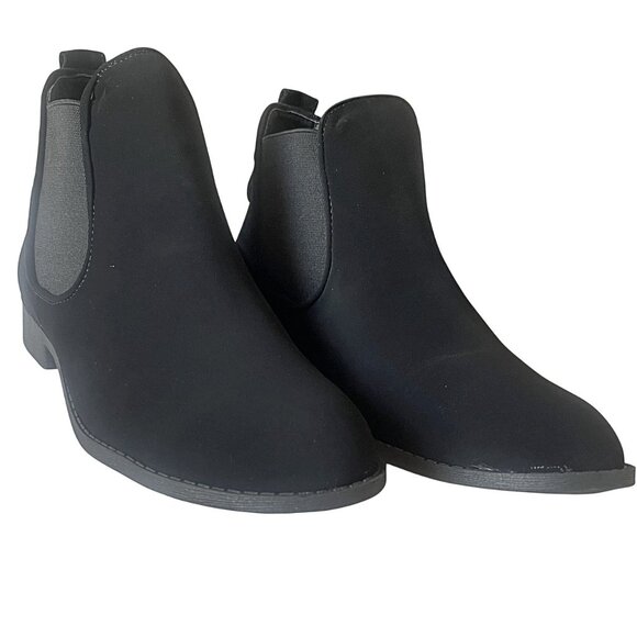 Top Moda Chelsea Slip-On Ankle Boot – Elastic Panel • Gold Studs • Low Heel - Picture 1 of 7